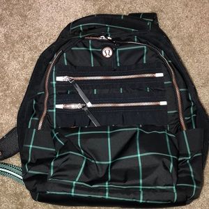 lululemon backpack with rose gold hardware